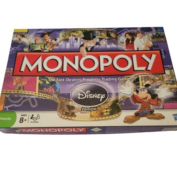 HASBRO MONOPOLY DISNEY EDITION PRE-OWNED COMPLETE - Picture 1 of 11